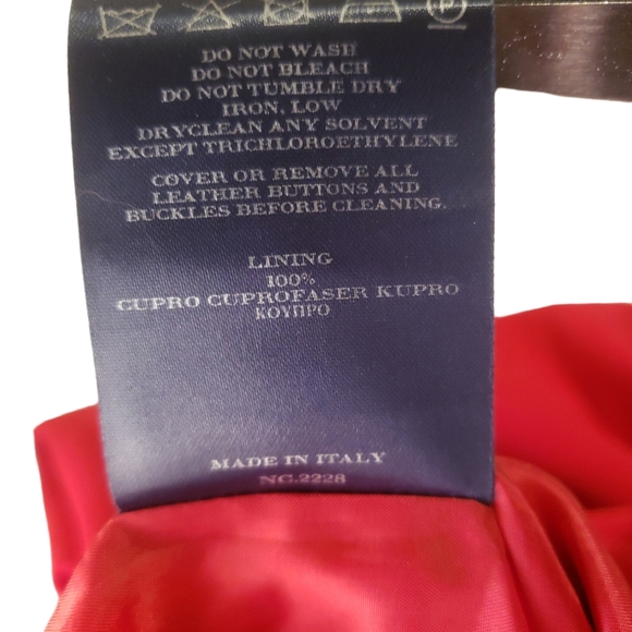 Burberry London Women's Size 6 Sleeveless Red Dress with Belt - Picture 12 of 16